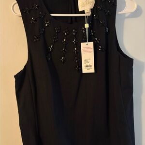 Lilly Pulitzer Black Embellished Dress NWT sz 10